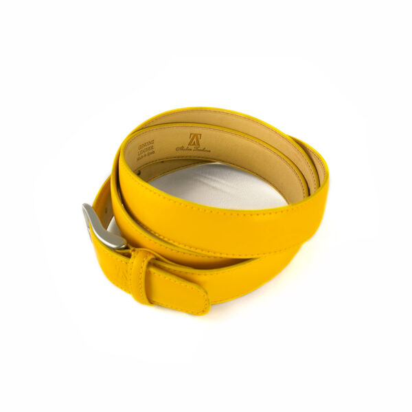 Cinturón de piel Amarillo - Imagen 2