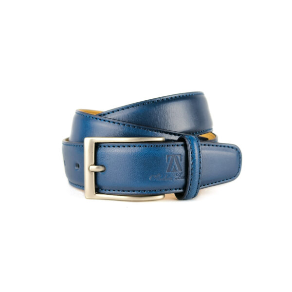 Cinturón de piel Azul