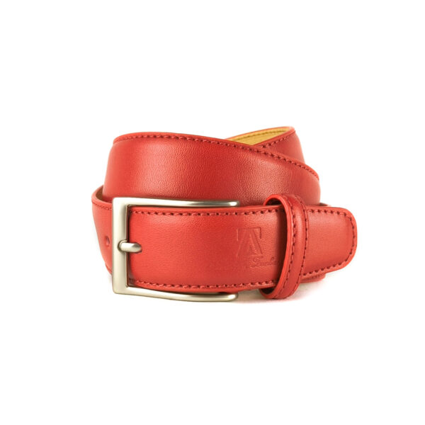 Cinturón de piel Rojo