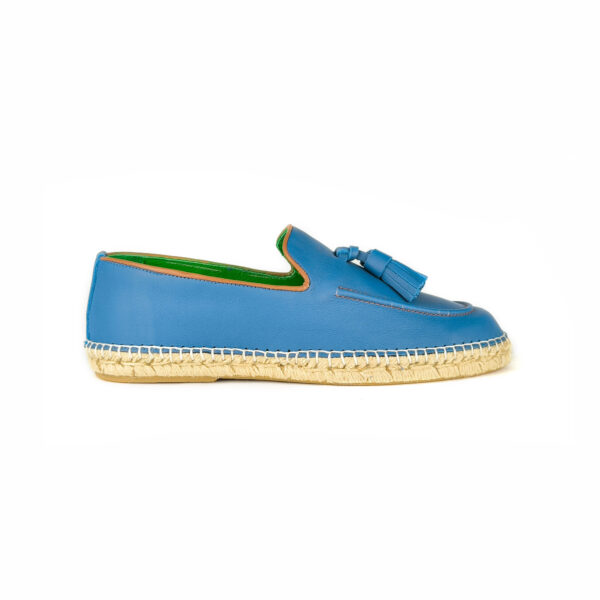 Esparteña mocasín Azul