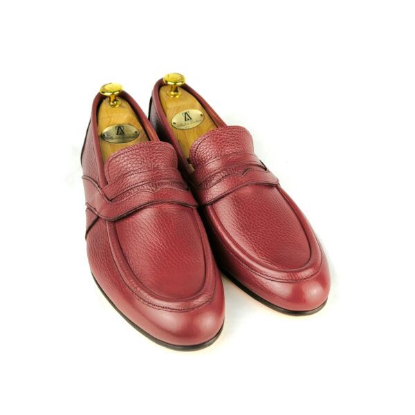 Mocasines con bordón y antifaz burdeos - Imagen 2