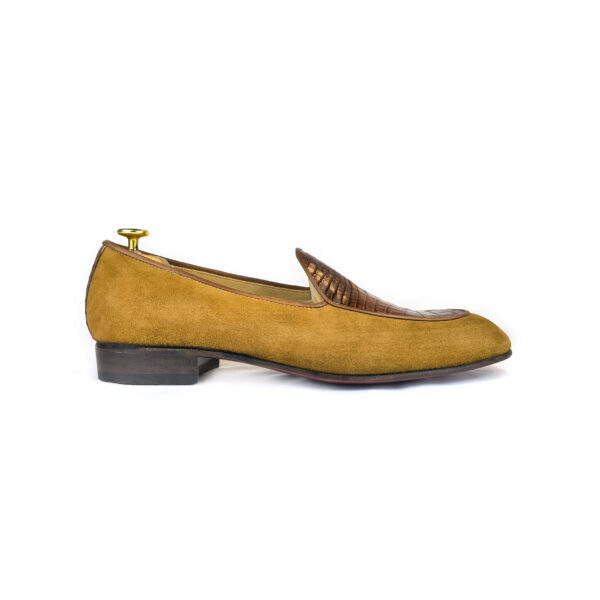 Mocasines Slipper con copete de cocodrilo